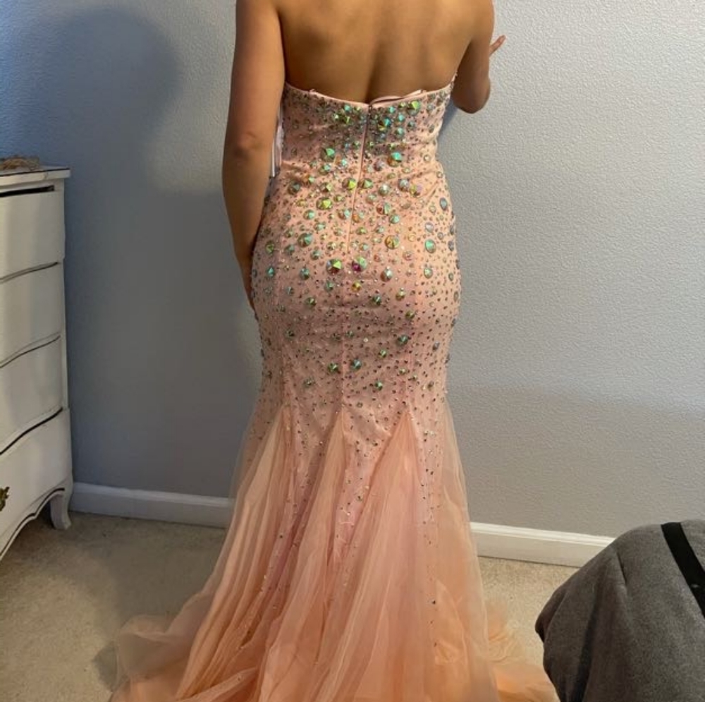 Jovani Gown style 88088 Blush Pink sz 4 - Picture 4 of 7